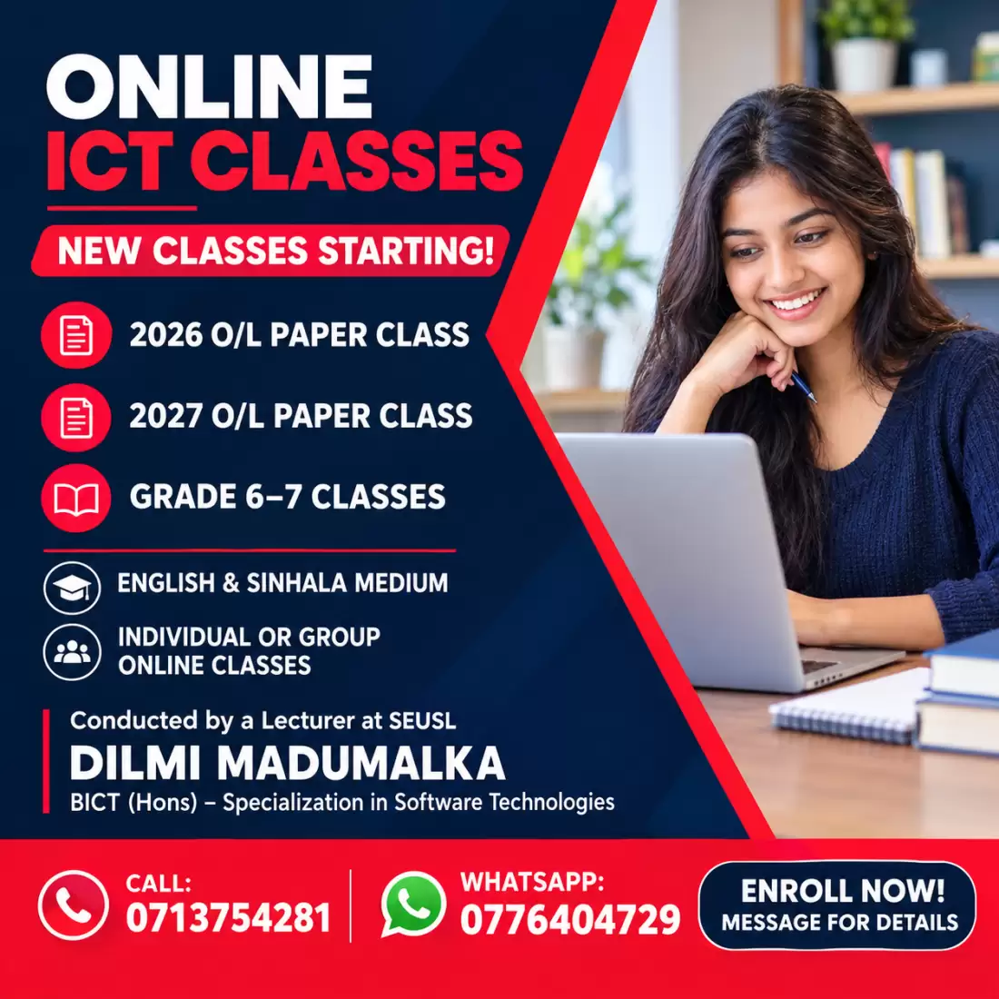 2026 & 2027 O/L Paper Classes + Grade 6–7 Paper Classes