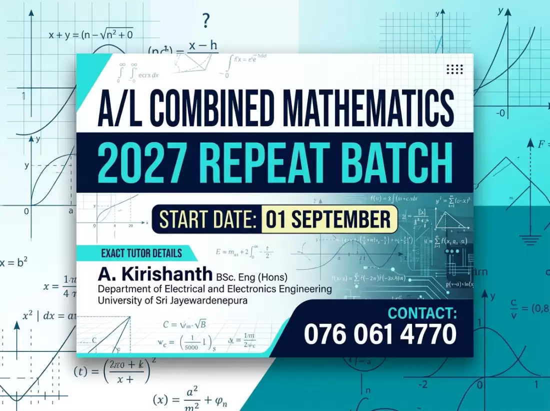 2027 repeat batch combined maths