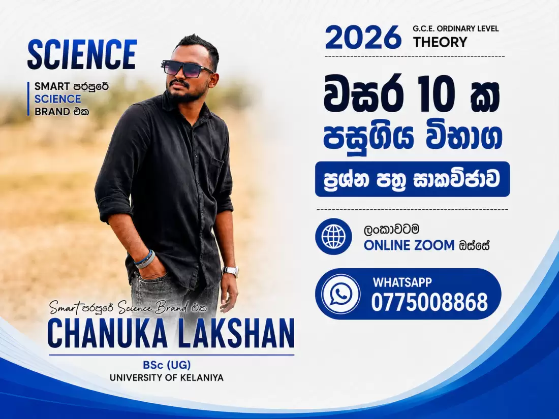 මාස 3 A එකකට යන්න පේපර් ලියමු
