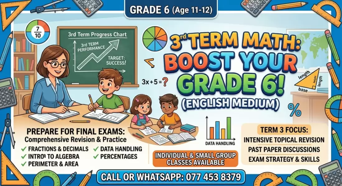 3rd Term Maths for grade 6