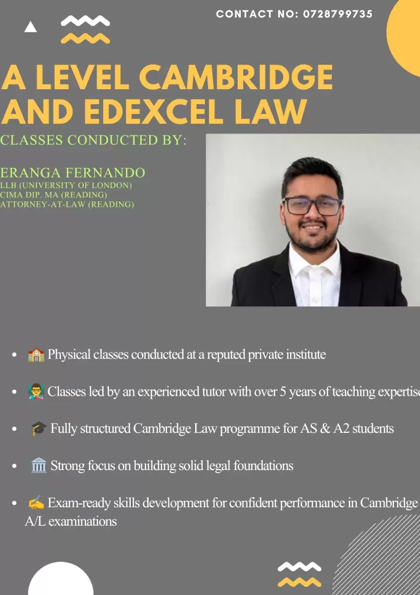 A/L Cambridge and Edexcel Law Classes