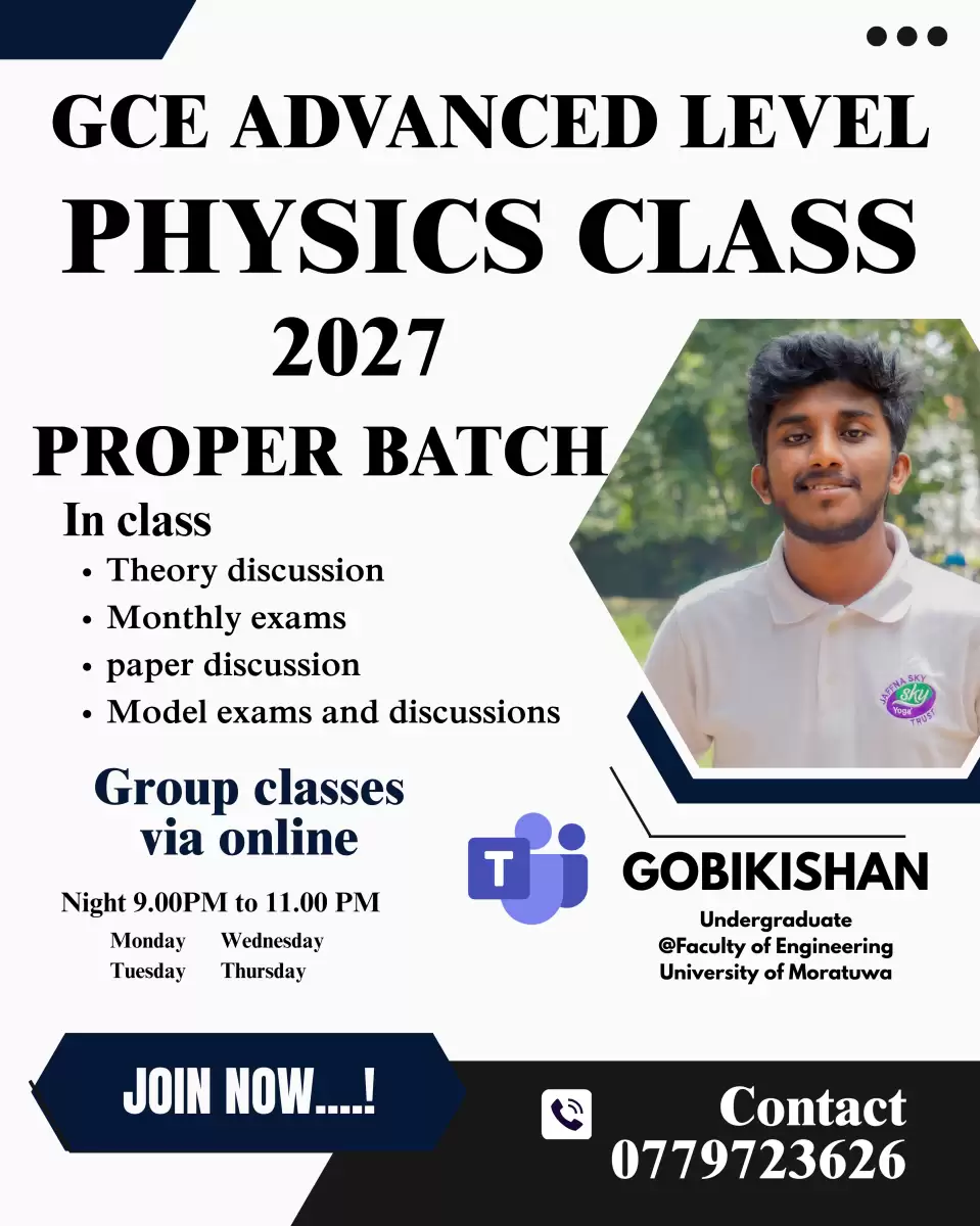 Advance Level Physics 2027 Classes Online