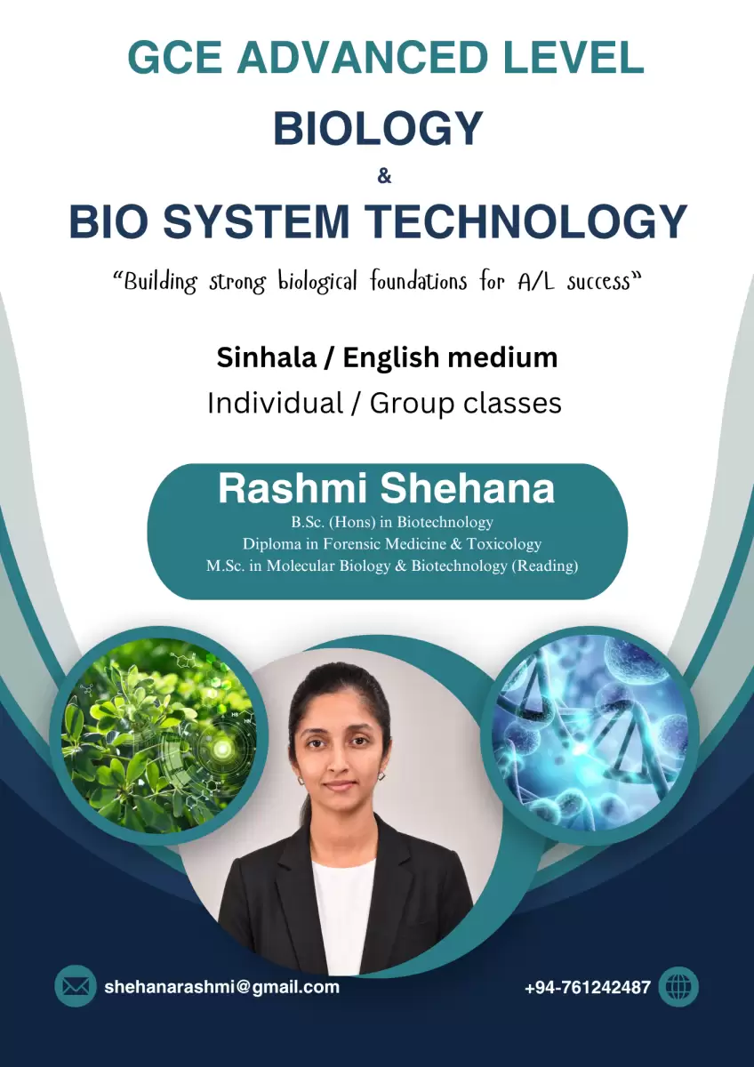AL Bio System Technology - English & Sinhala Medium
