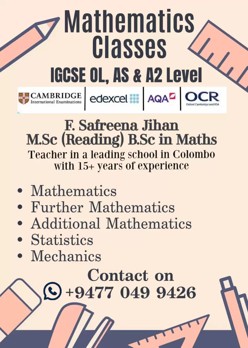 AS and AL Mathematics Classes