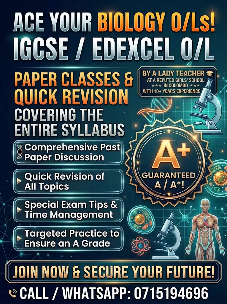 BIOLOGY CLASSES IGCSE?EDEXCEL O/Ls