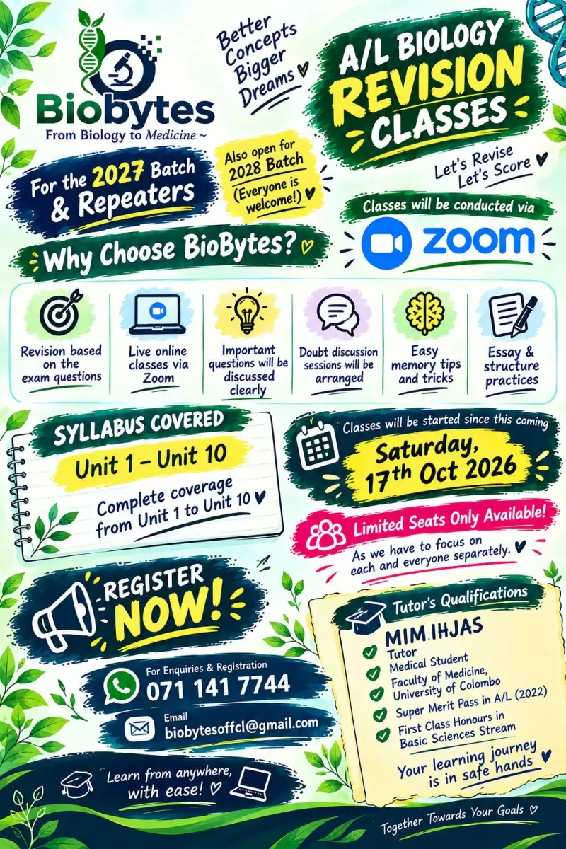Biology revision classes