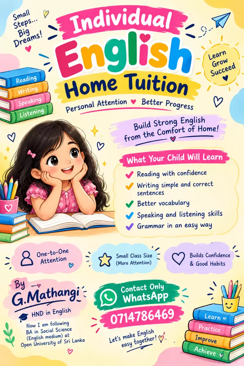 Build strong English from the comfort of home.