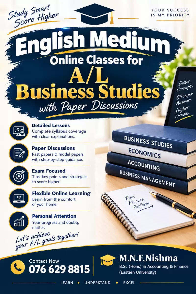 Business Studies Classes for A/L