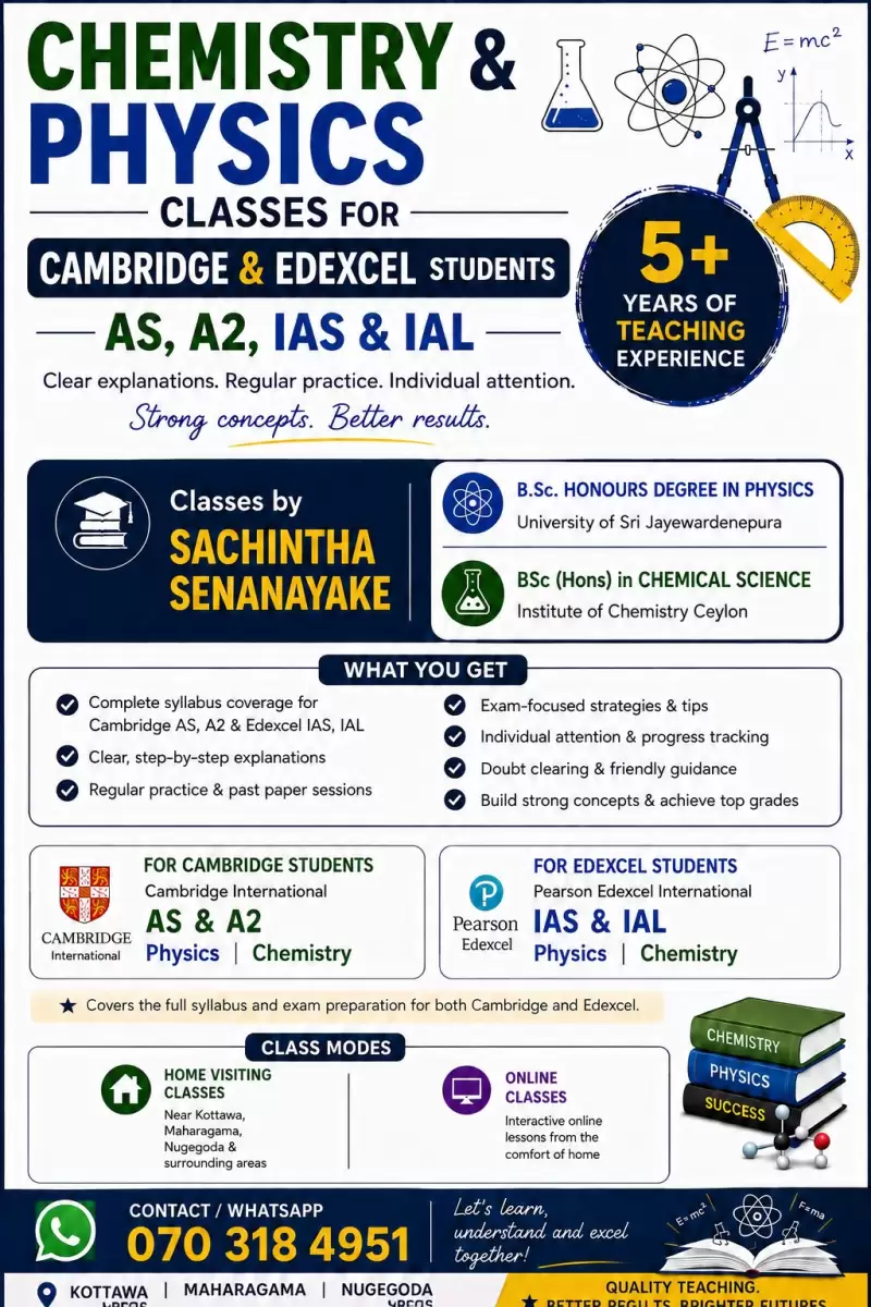 Cambridge , Edexcel ( AS/A2/IAS/IAL)