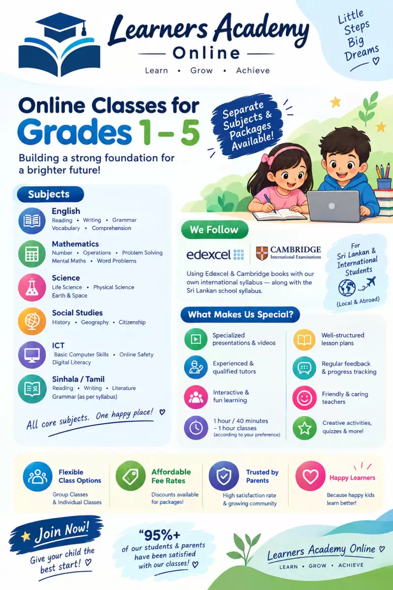Cambridge Edexcel classes primary