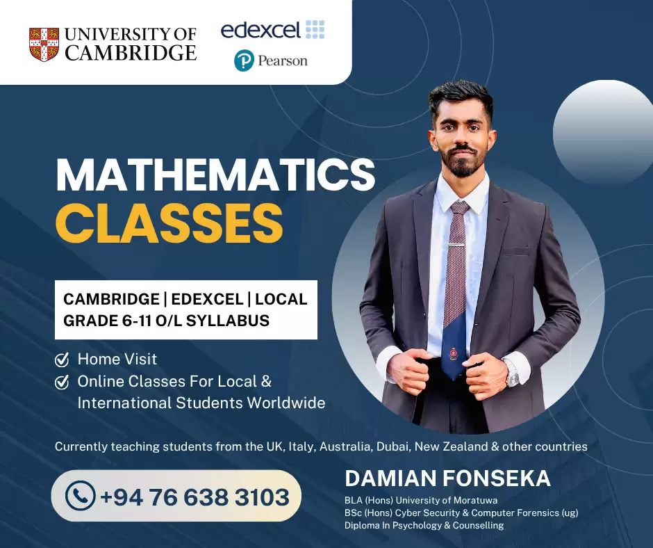 Cambrige Edexcel Maths home visit classes