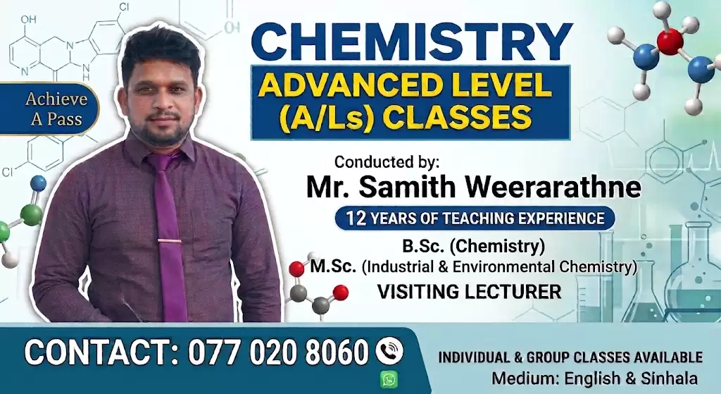 Chemistry for Advanced level online classes(2027/2028)