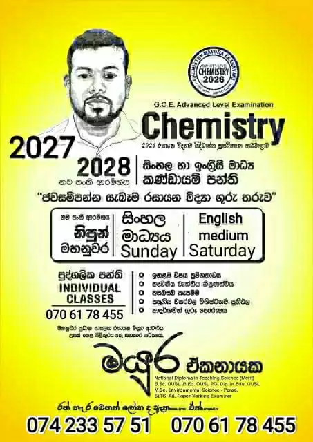 Chemistry Individual and Group Classes