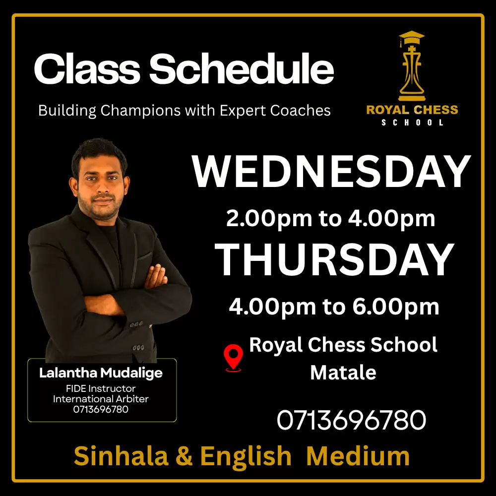 ♟️ Chess Classes in Matale with FI Lalantha Mudalige