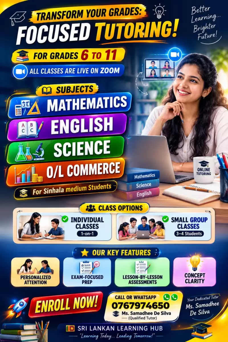 Classes for 6 to 11 students