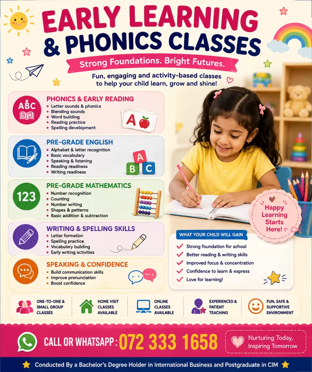 👶 EARLY LEARNING & FOUNDATION CLASSES Pre-Grade | Kindergarten | Early Primary