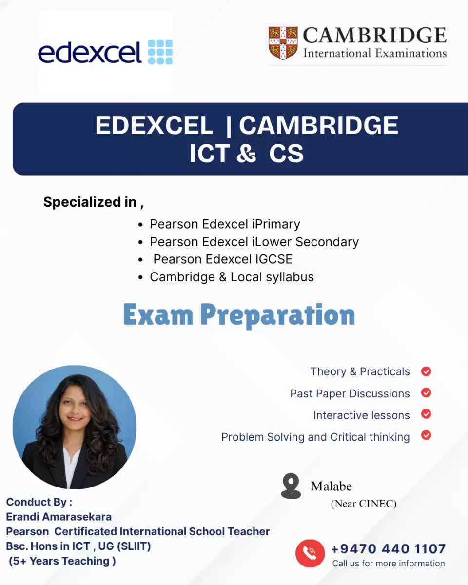 Edexcel and Cambrdige ICT/ CS