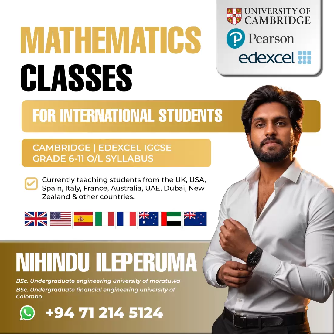 Edexcel and Cambridge Mathematics