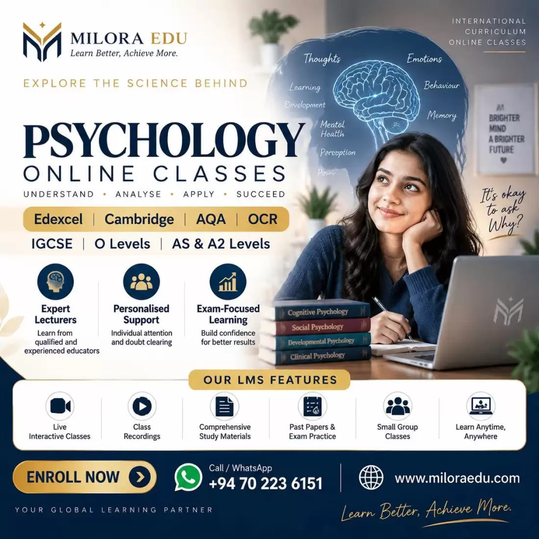 EDEXCEL | CAMBRDIGE | AQA | OCR ONLINE CLASSES: Psychology