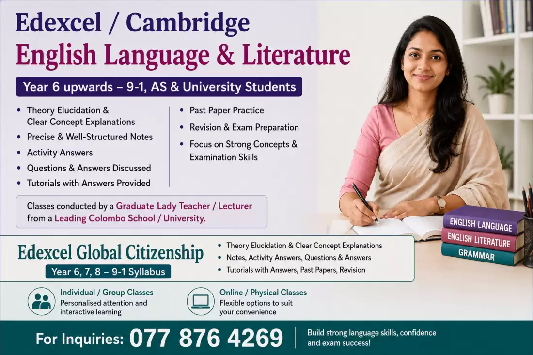 Edexcel/ Cambridge English Language & Literature 5 onwards9-1 syllabus Edexcel Global Citizenship 6 to 9-1