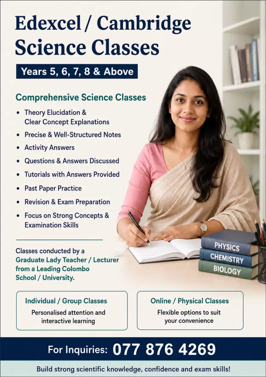 Edexcel/ Cambridge Science 5, 6,7,8 onwards..