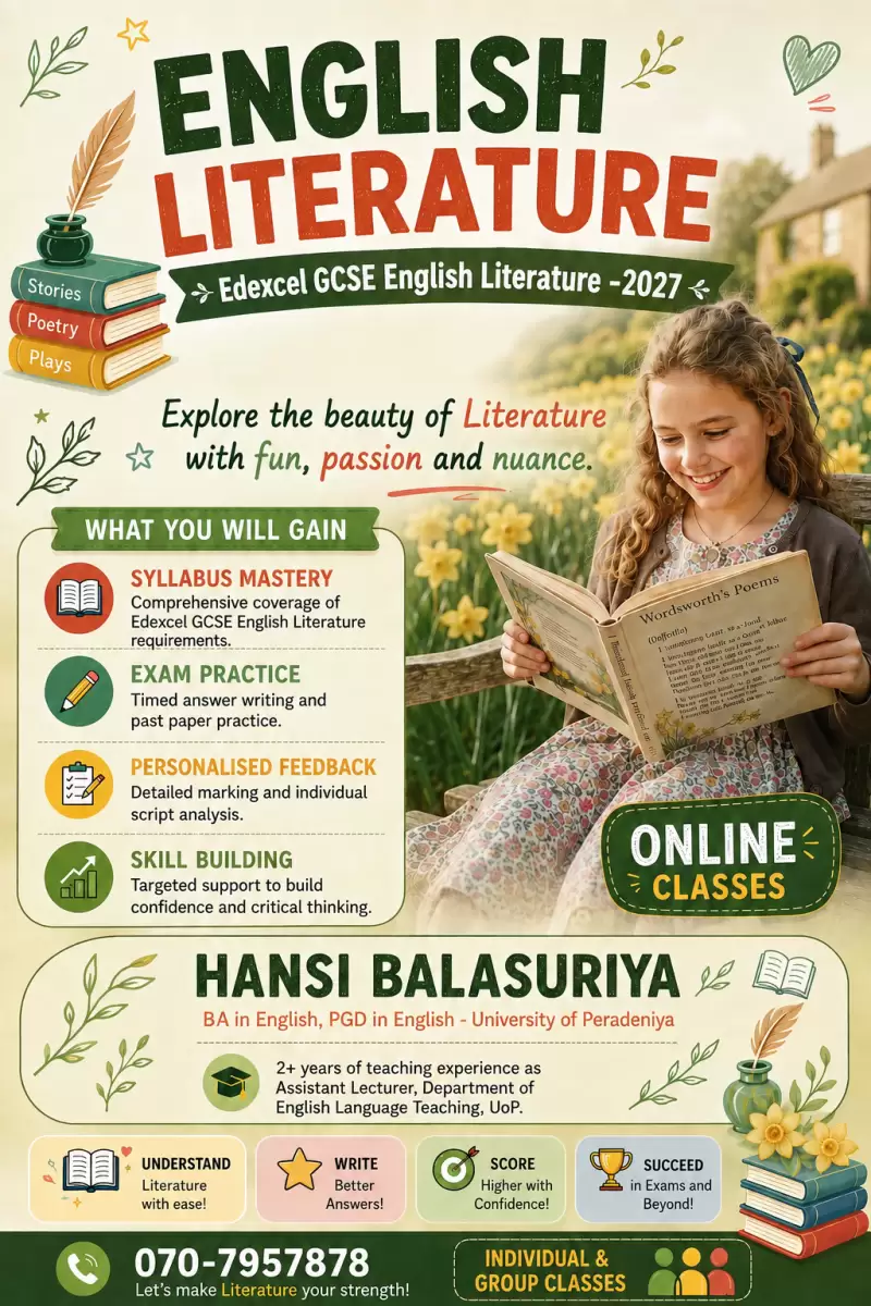 EDEXCEL ENGLISH LITERATURE -2027