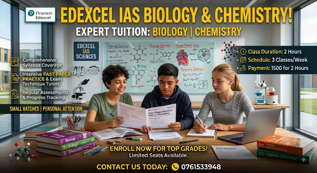 Edexcel IAS biology class