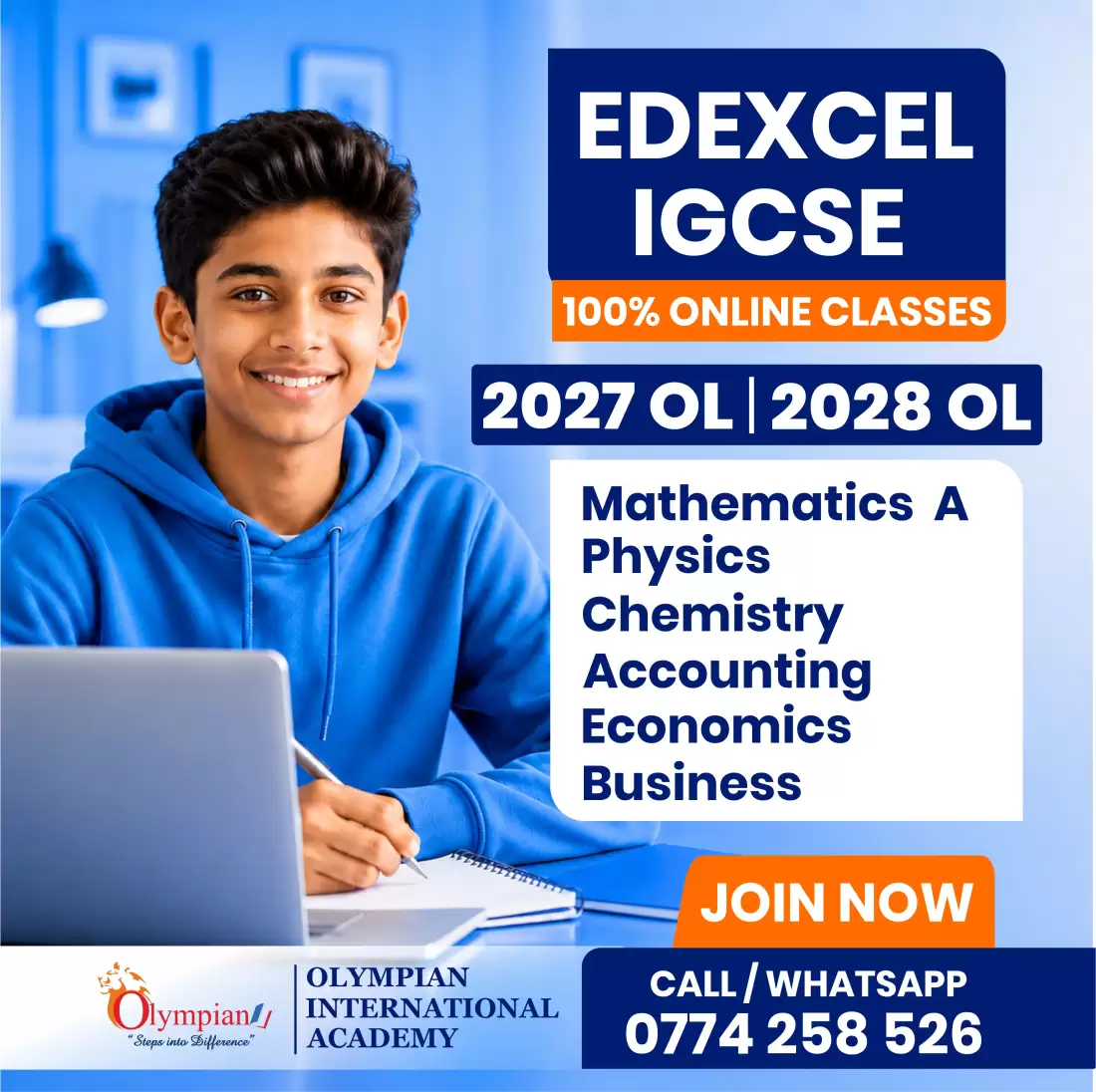 Edexcel IGCSE 2027 O/L , 2028 O/L Online Classes