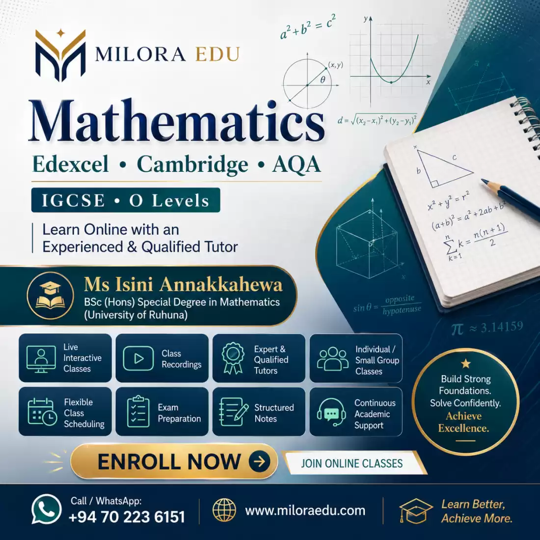 Edexcel Mathematics - Online Classes