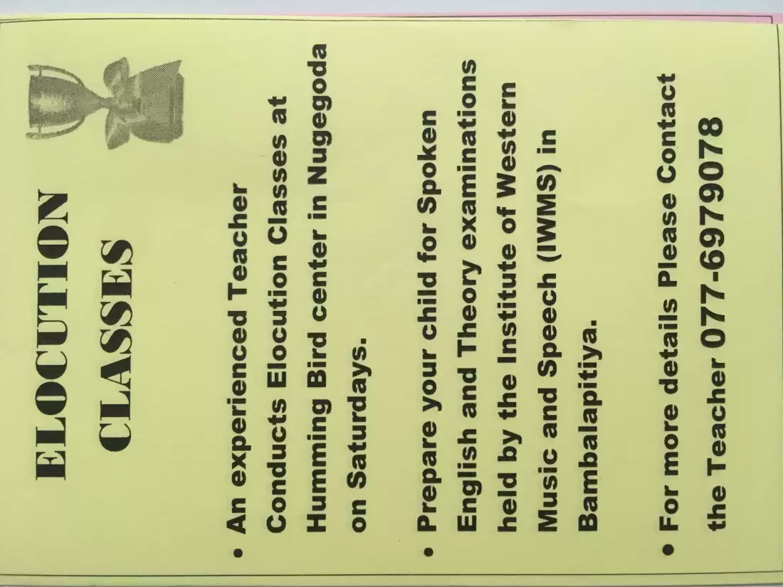 Elocution classes