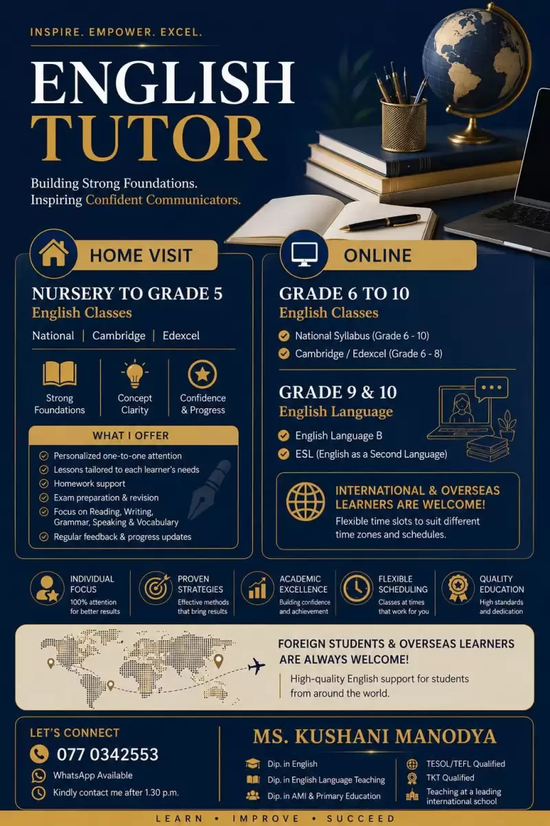 English Classes for Cambridge Edexcel and National curriculum Students