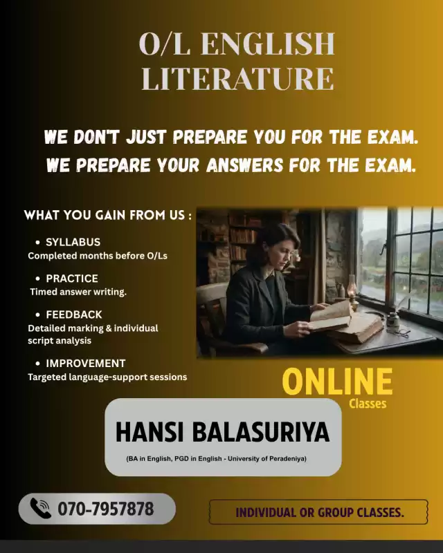 English Literature-2026 &2027 O/L