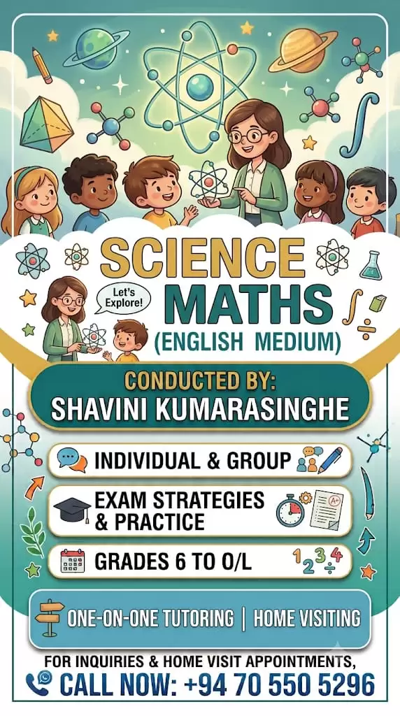 English medium Science and Mathematics class