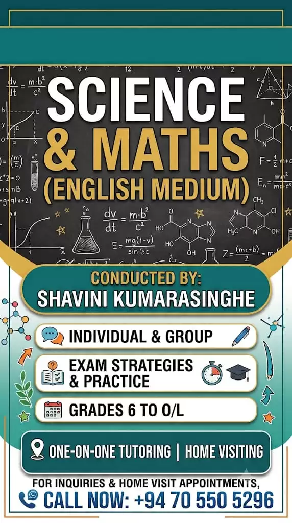 English medium Science and Mathematics Class