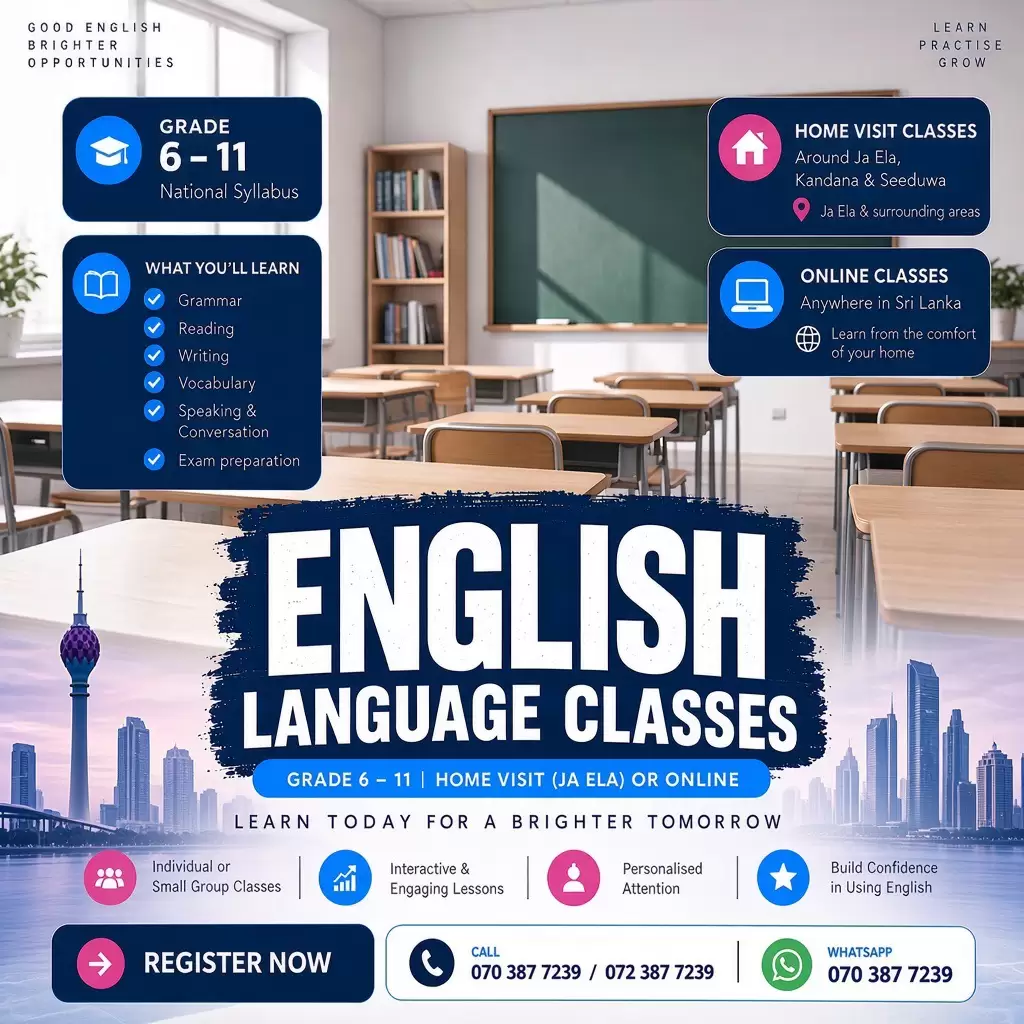 English Tuition for Grade 1 to O levels