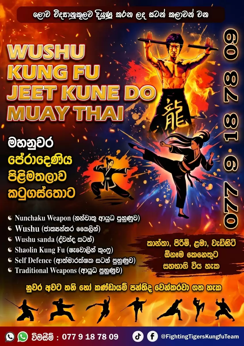 Fighting Tigers Kung Fu School | Kung Fu | Wushu | Mauy Thai | Jeet Kune Do | Kandy