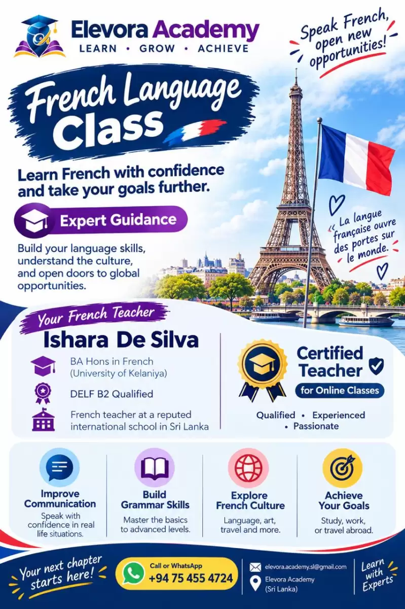 French Classes – Elevora Academy | DELF, O/L, A/L, Grammar & Spoken French