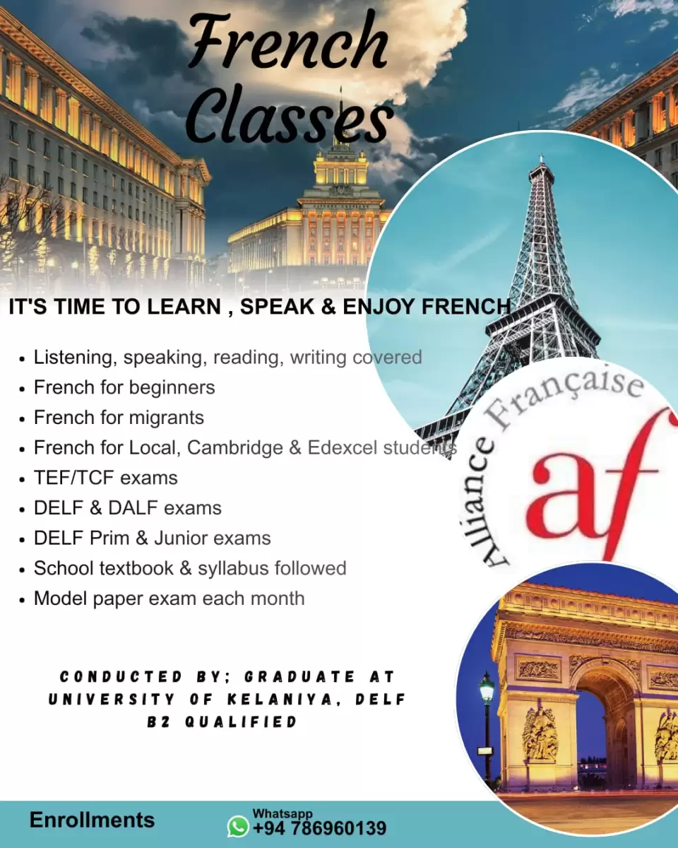 French Classes for GCE Ol's, Al's, IGCSE & GCSE, DELF & TEF exams