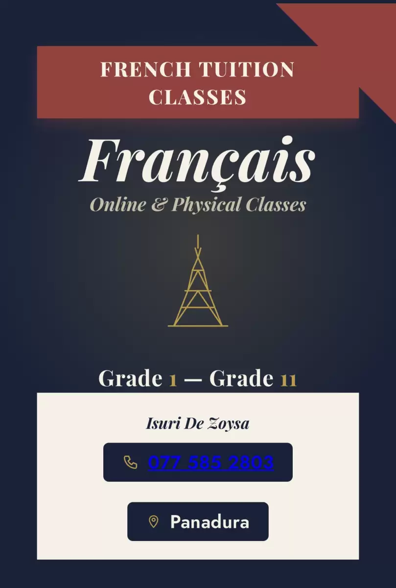 French classes for students from grade 1-11