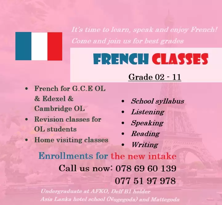 French Classes for TEF, DELF, GCE, IGCSE & GCSE O/L and A/L exams