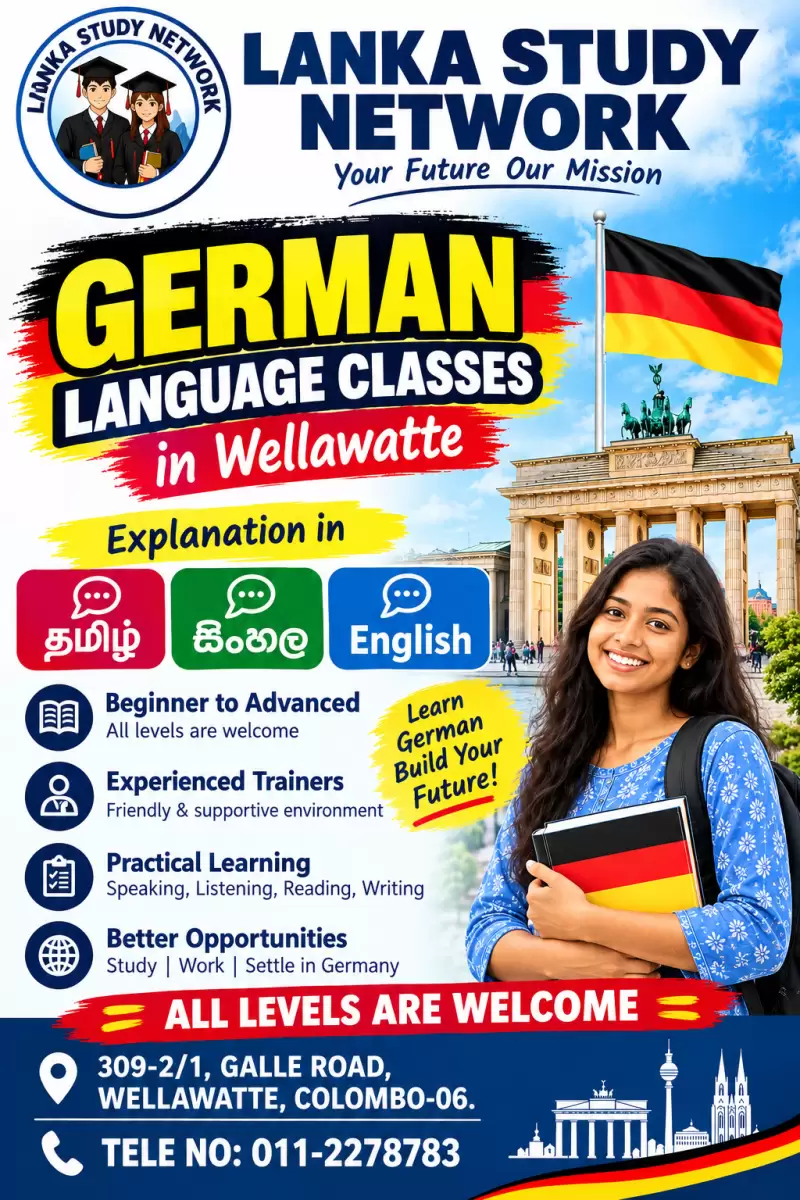 GERMAN LANGUAGE CLASSES IN WELLAWATTE