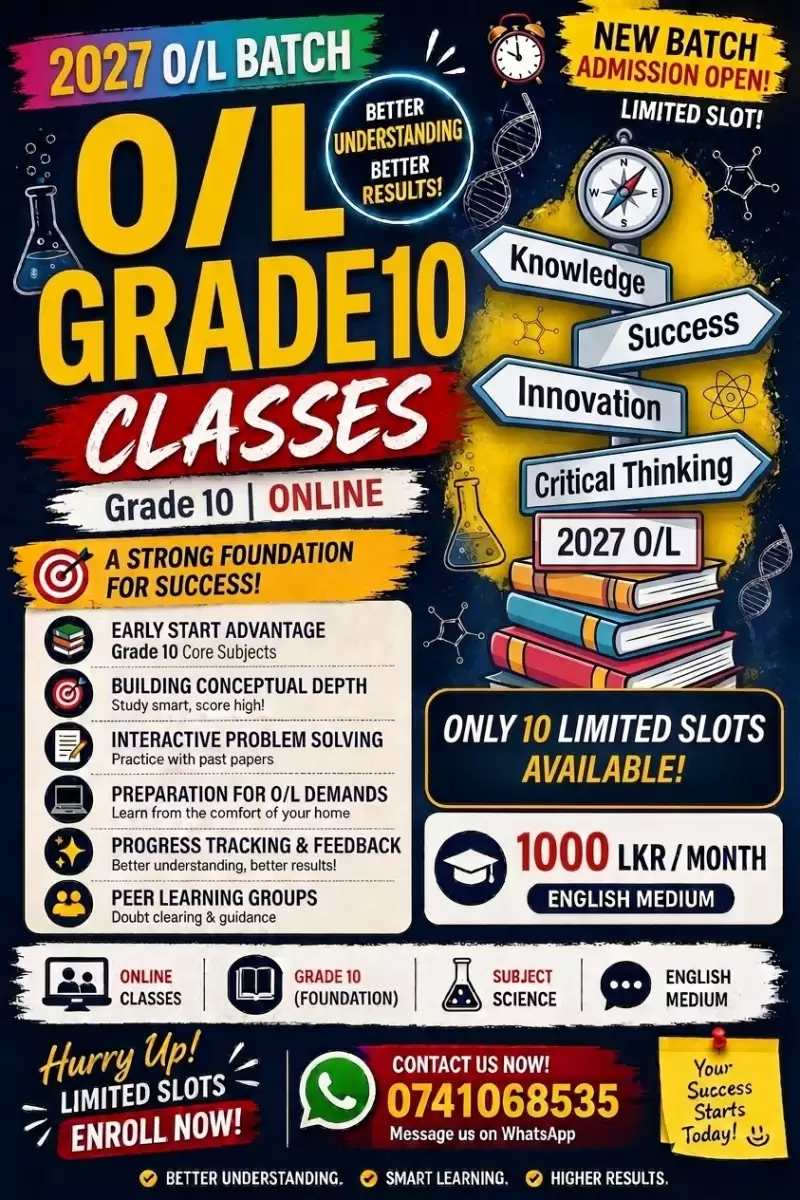 Grade 10 English medium Science for A in O/l