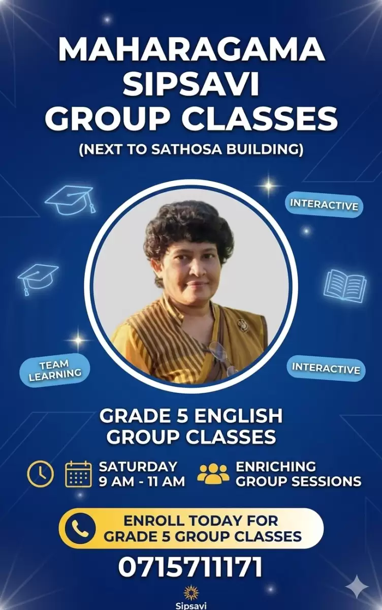 Grade 5 Group Classes - Maharagama Sipsavi