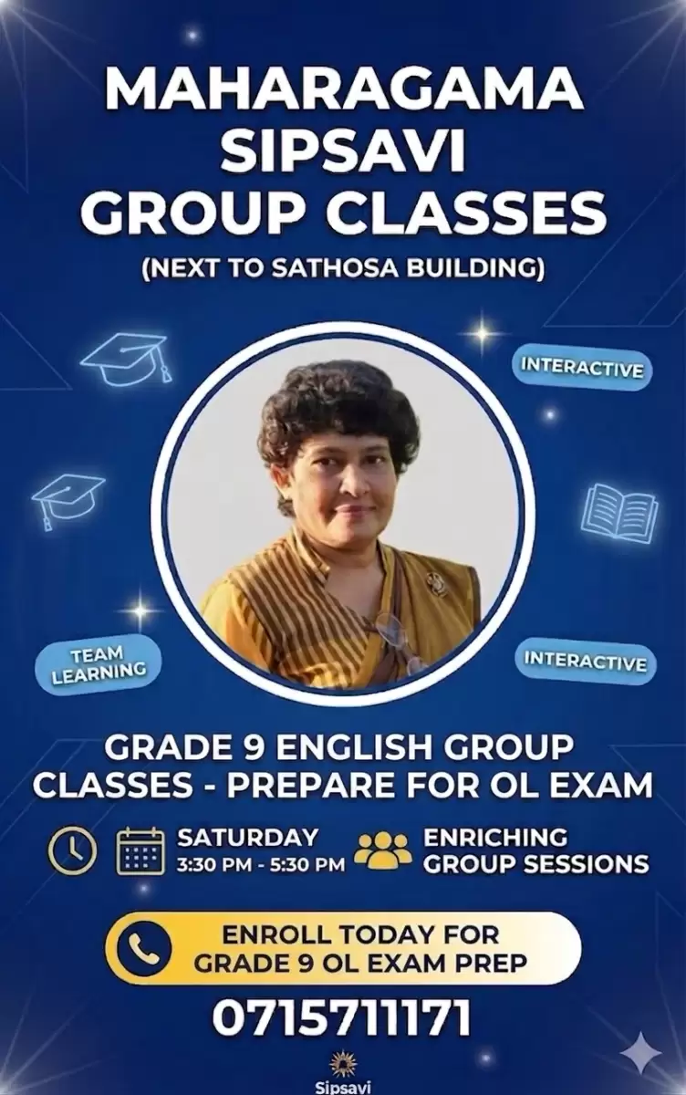 Grade 9 Group Class - Maharagama Sipsavi