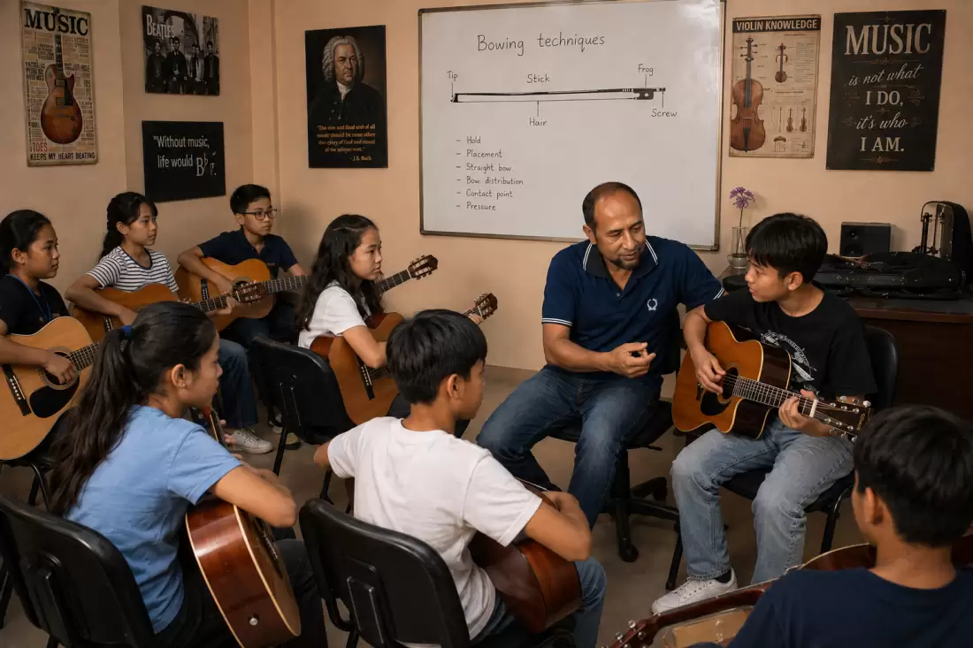GUITAR, ORGAN, VIOLIN, PIANO CLASSES