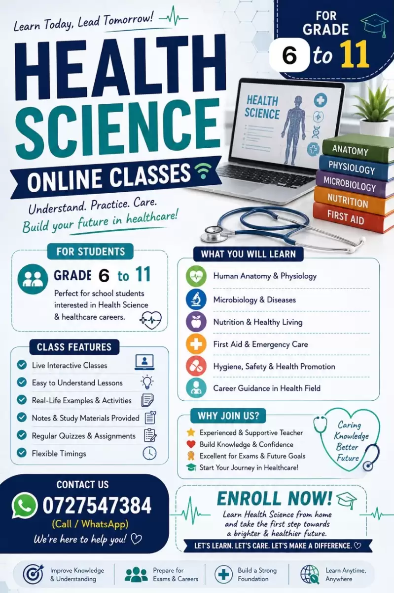 Health science online class