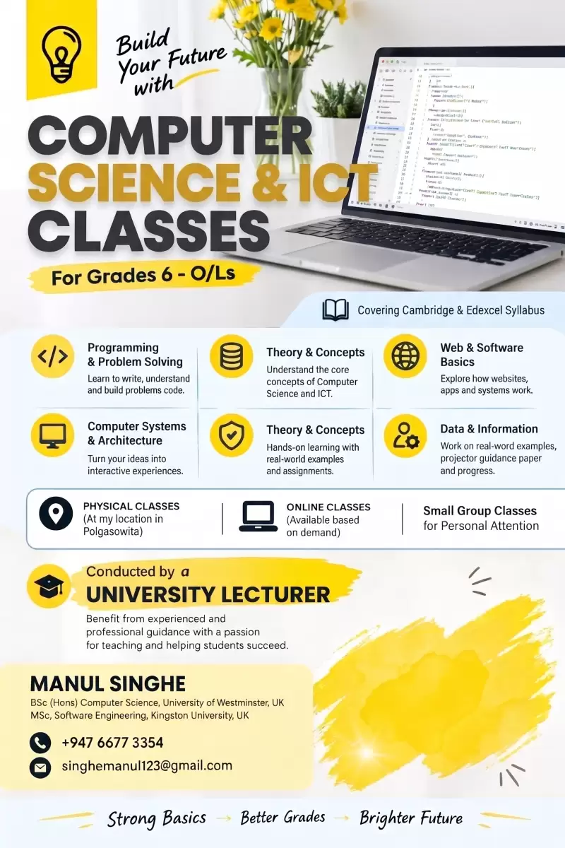 ICT and Computer Science Classes