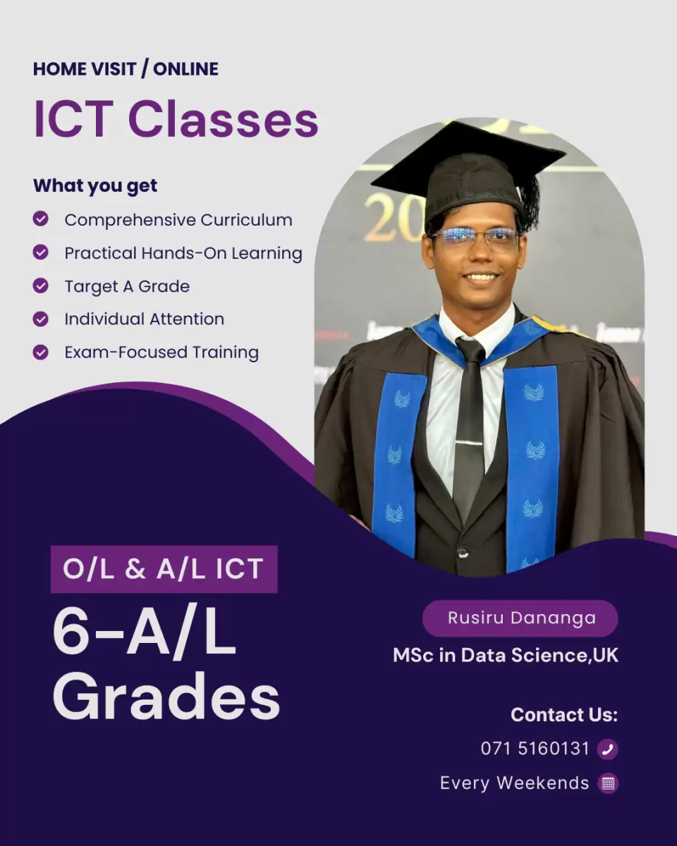 ICT Classes – O/L & A/L (Grades 6–A/L)