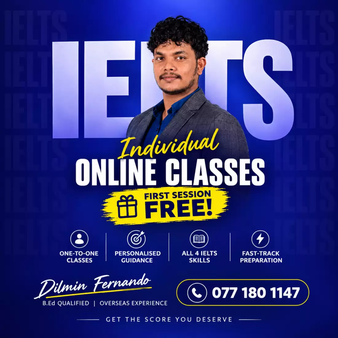 IELTS Individual Online Classes | FIRST SESSION FREE FOR YOU TO DECIDE!