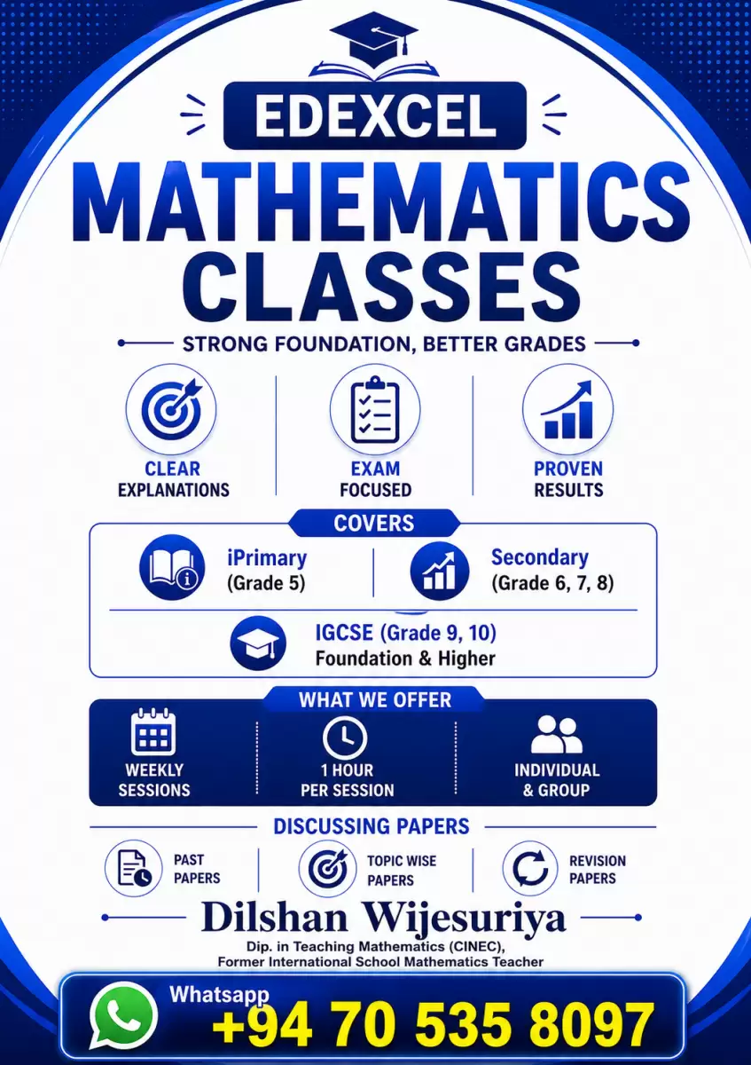IGCSE Cambridge & Edexcel Mathematics Classes